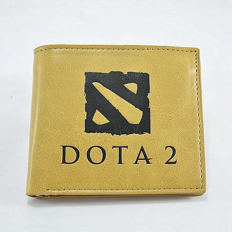 Free shipping on sale printed cartoon style standard short dota 2 wallets leather card holder Like Dota2 buy dota wallet
