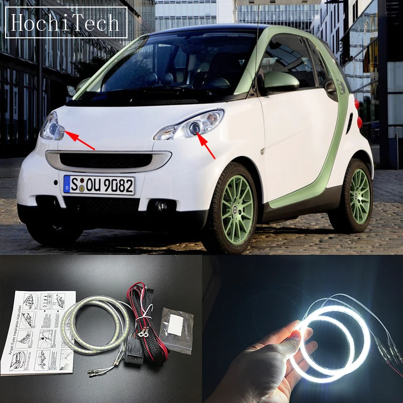 HochiTech ультра яркие красные/зеленые/Белый светодиодный глаза ангела 1500LM halo Кольцо