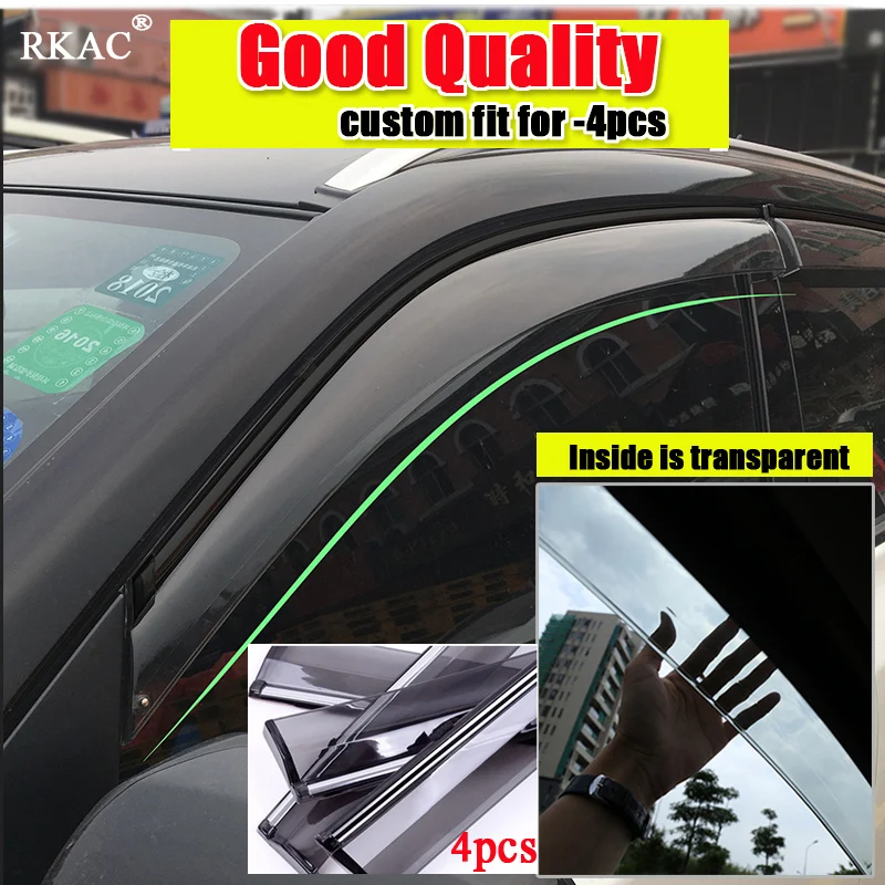 RKAC Авто Окно козырек Дефлектор Дождь Защита от солнца Подходит для Honda CRV CR V 2017 2018