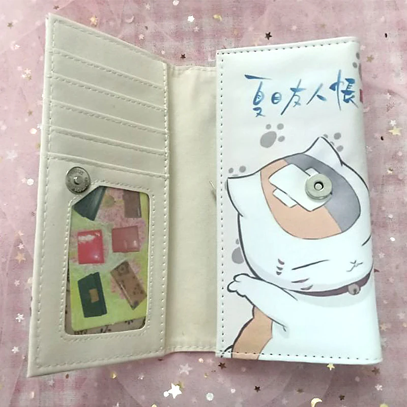 Natsume Yuujinchou, Длинный кошелек, женские кошельки с рисунками, портмоне, держатель для карт, кошельки, женский клатч, сумка для денег
