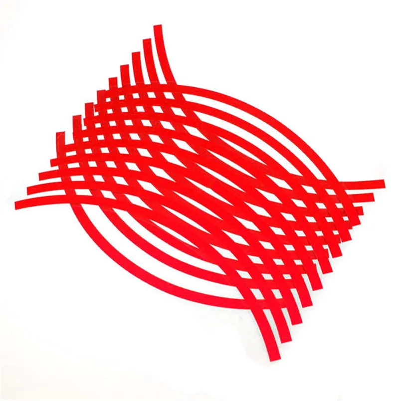 18 полосок наклейки на колеса мотоцикла автомобиля светоотражающая лента обода p30