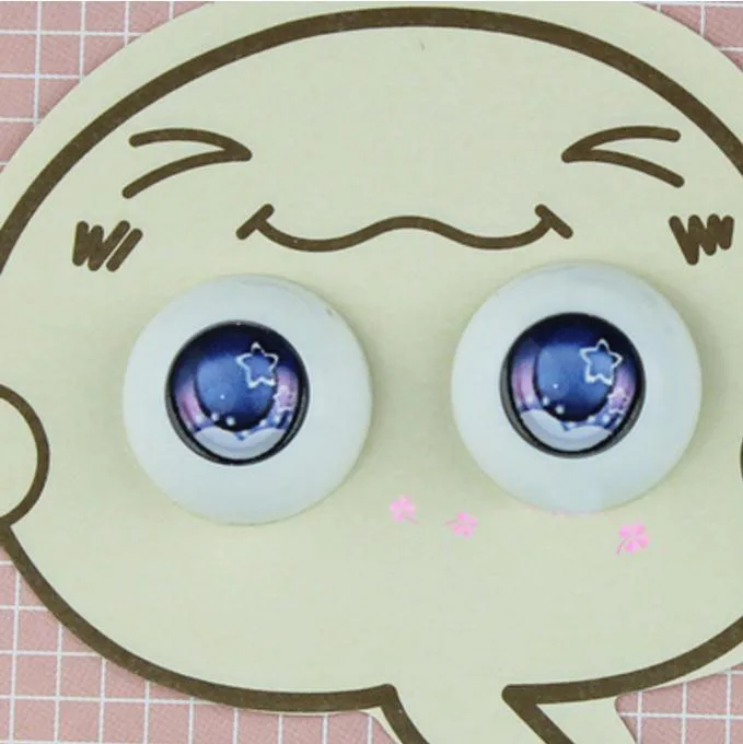 Новинка, 1 пара звезды, как Сделай Сам Акриловые Глаза для BJD 1/3 1/4 1/6 1/8 SD BJD кукла глаза 14 мм 16 мм 18 мм/20 мм/22 мм игрушки аксессуары - Цвет: color 3