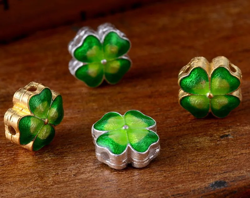 5 шт. бусины-разделители для браслета серебристого и золотистого цвета |