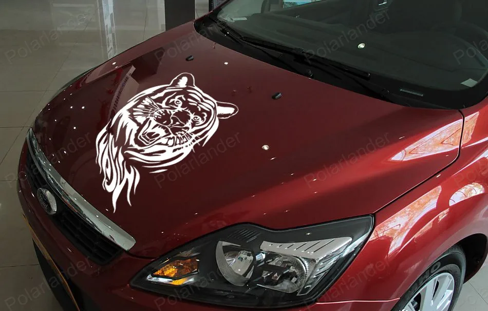 Лидер продаж новый дизайн 60 см большой размер тигр крышка двигателя автомобиля