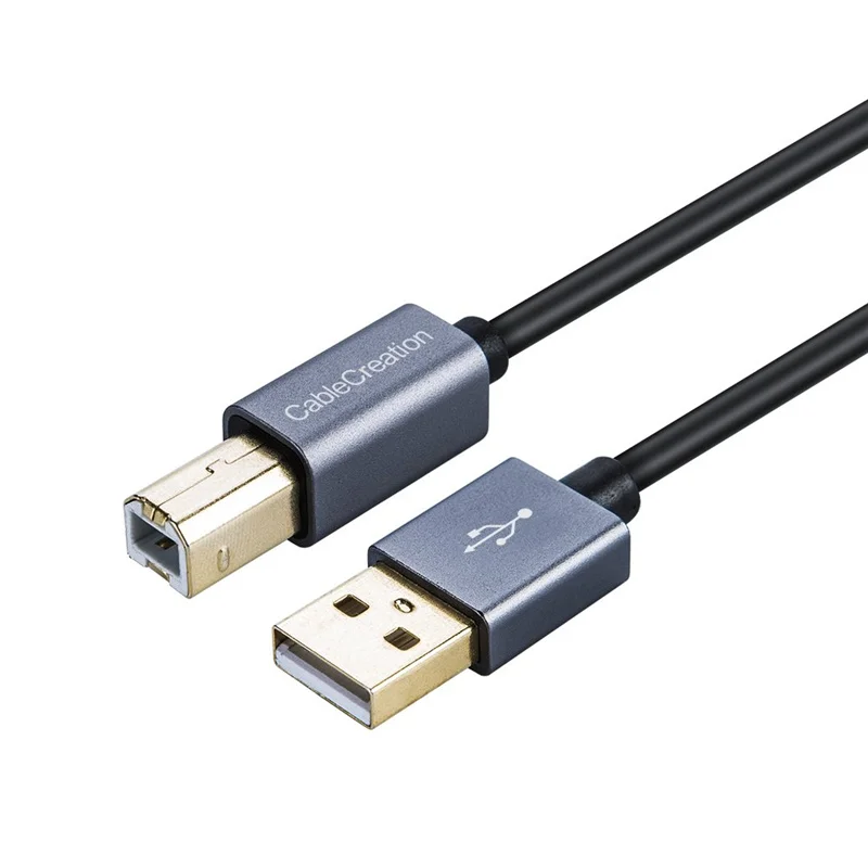 Кабель USB для принтера штекер 2 0 A к штекеру B сканера совместимый с HP Cannon Brother Epson
