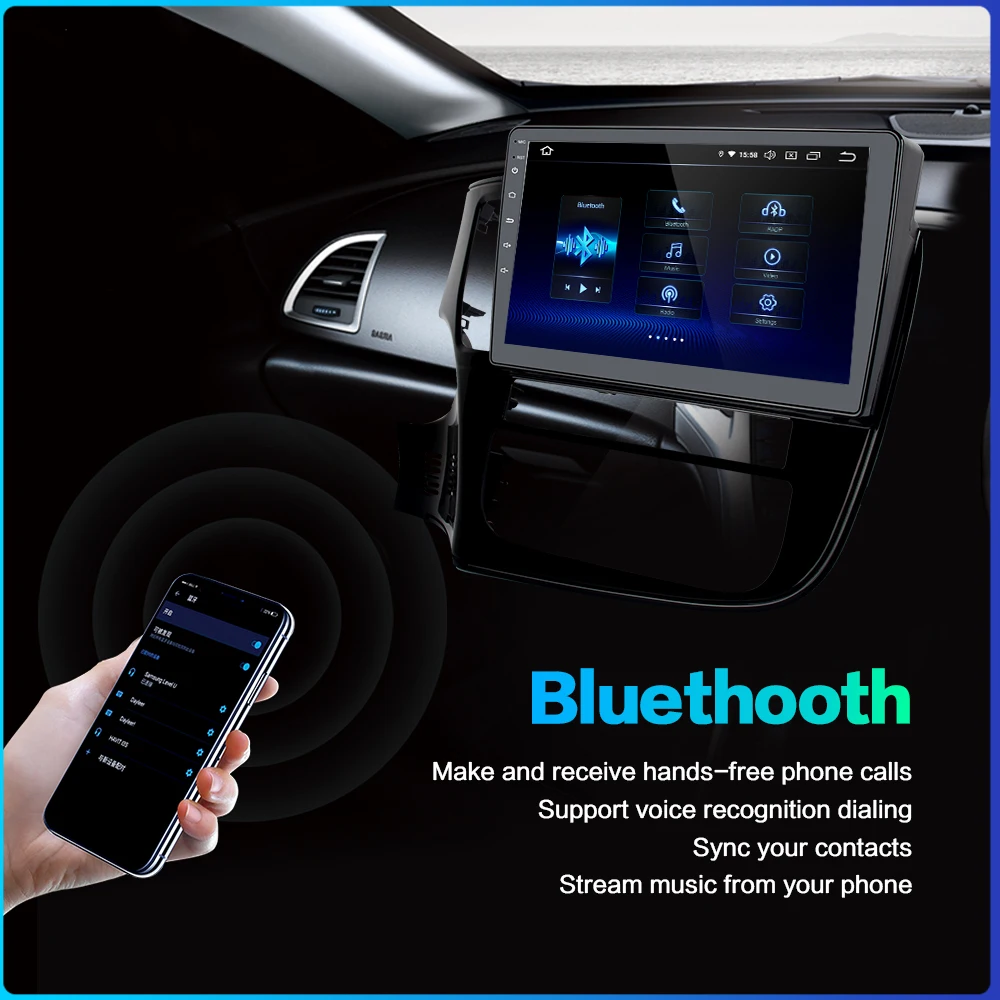 Автомагнитола fonnt 10 2 дюйма Android 9 0 DSP мультимедиа для Mitsubishi Outlander 2014 2015 2016 2017 USB 64 ГБ