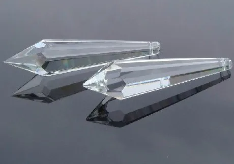 

100 шт., прозрачные стеклянные кристаллы для люстры, 38 мм