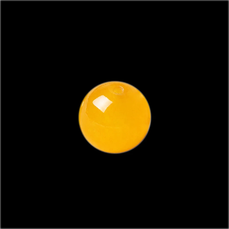 HYACINTH Round Yellow Chalcedony Beads Smooth Fashion Jewelry For Diy Bracelet Necklace Making | Украшения и аксессуары