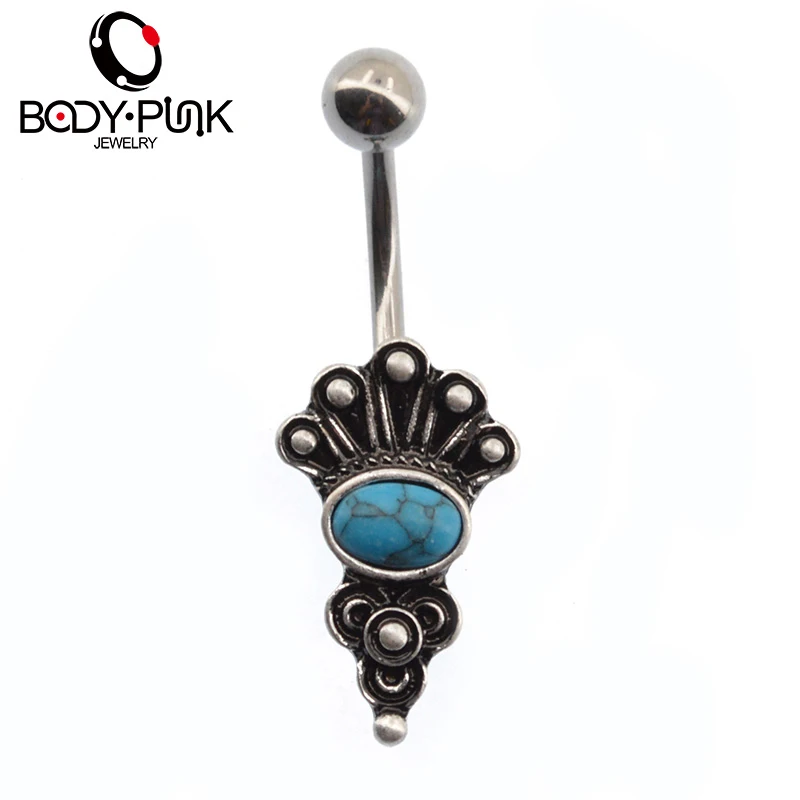 Тело панк 1 шт. центр Морская звезда ракушка кривая нержавеющая сталь пупка