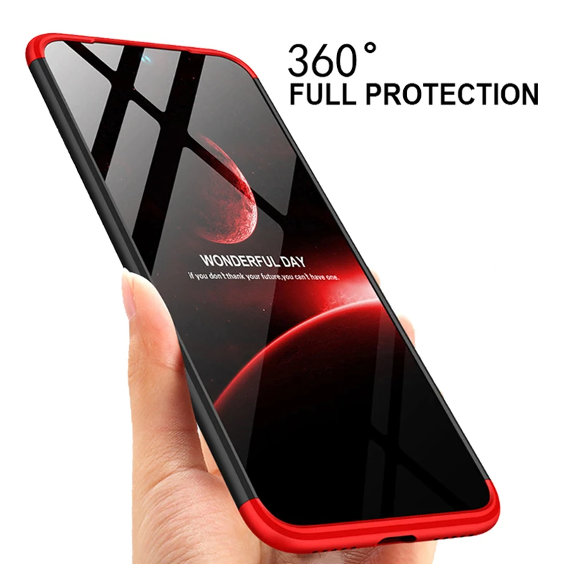 Пластиковый жесткий чехол 3 в 1 с полной защитой на 360 градусов для Xiaomi Redmi Note 7