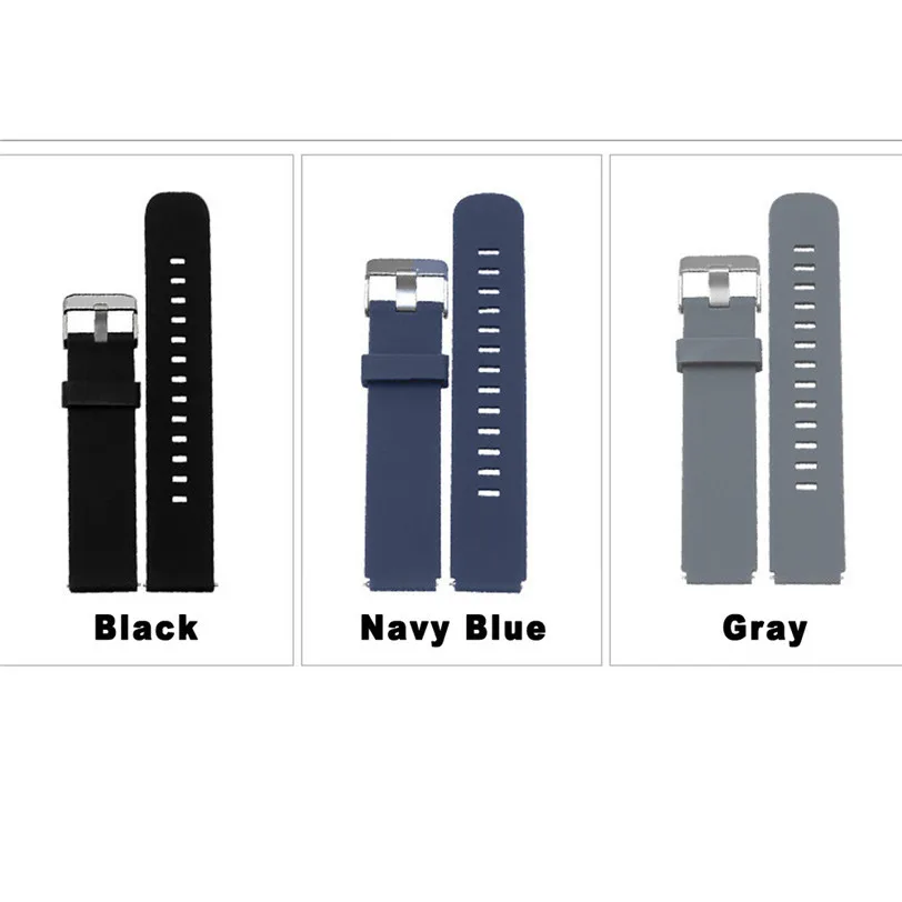 Твердый Цветной силиконовый сменный ремешок умный Браслет для Huami Amazfit Jul25