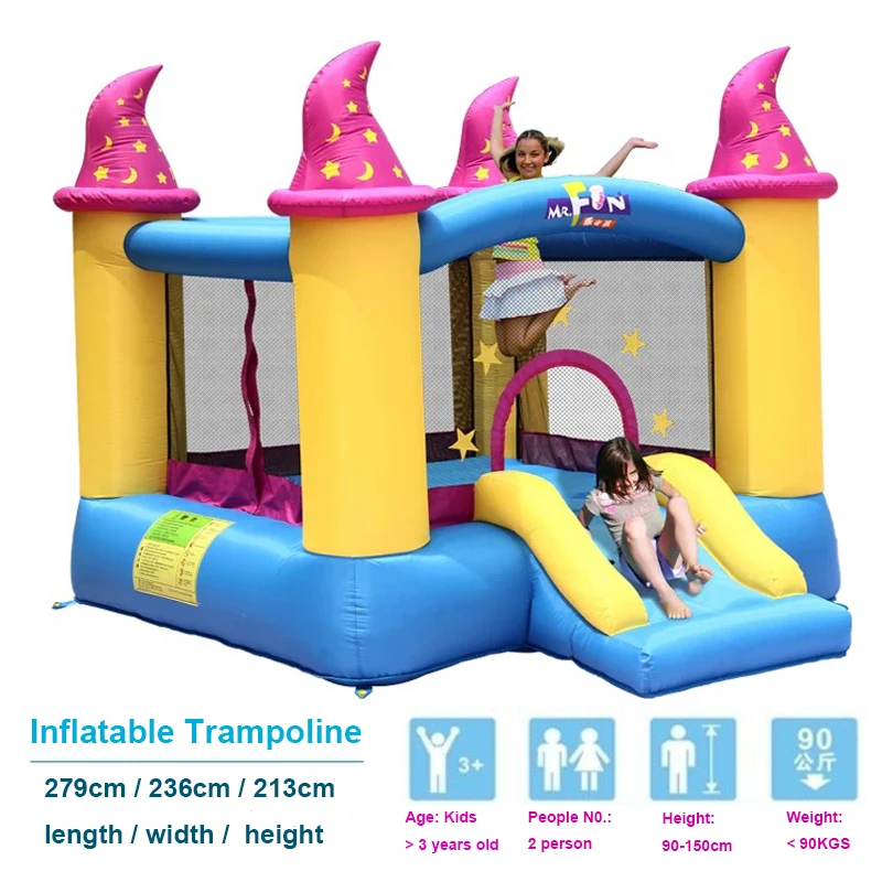 

new arrival Child inflatable bouncer kids toy air trampoline bounce house sport castle funny playground without water bag
