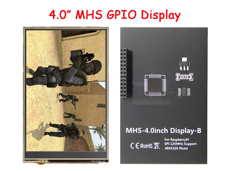3,2/3,5/4,0 дюйма MHS TFT GPIO ЖК-дисплей модуль Экран Дисплей с сенсорным Панель Поддержка 125 МГц SPI вход для Raspberry Pi