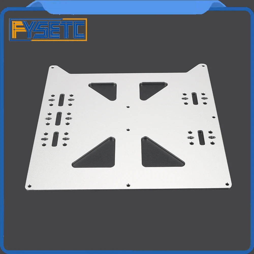 Алюминиевая анодированная пластина Y Carriage Upgrade V2 Prusa i3 Hot Bed Support Plate для DIY 3D