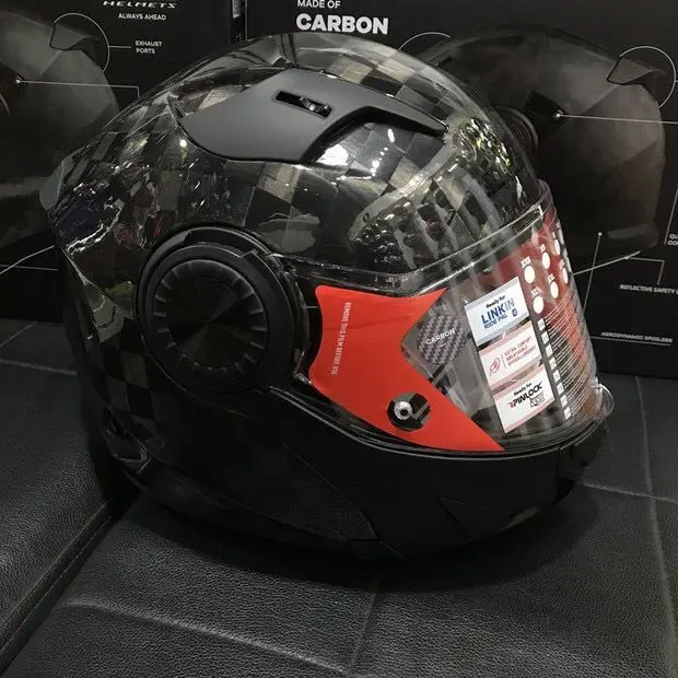 Настоящий LS2 FF313 24K карбоновый шлем для мотоцикла, мужской флип-ап локомотив, гоночный автомобильный шлем, лучше чем FF323