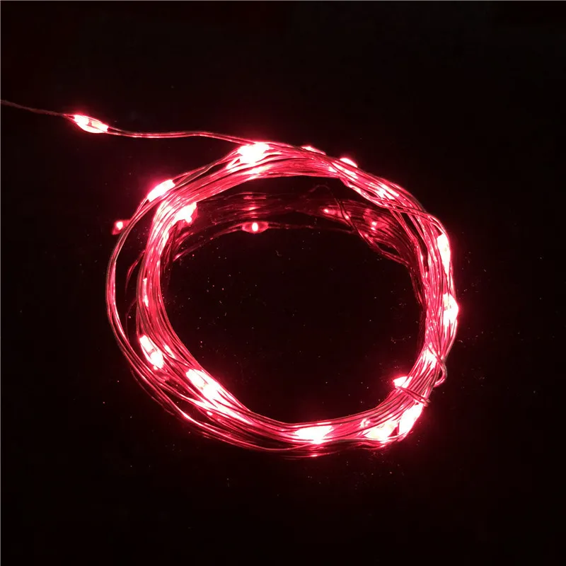 2 м 20 LED Батарея управляемая медный провод гирлянды светодиодные огни на