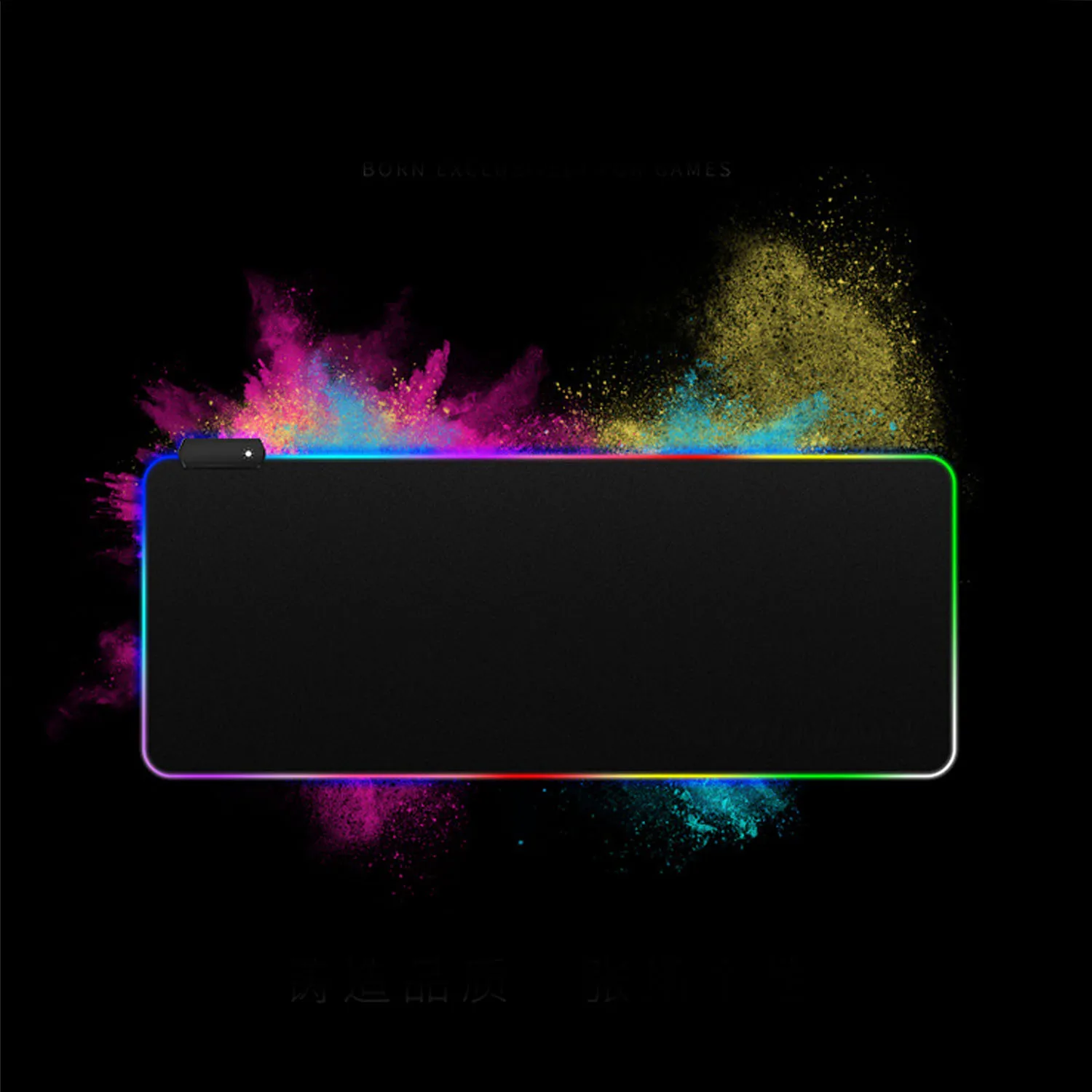 Vococal 35x16 дюймов освещение игровой коврик для мыши большой USB проводной LED RGB