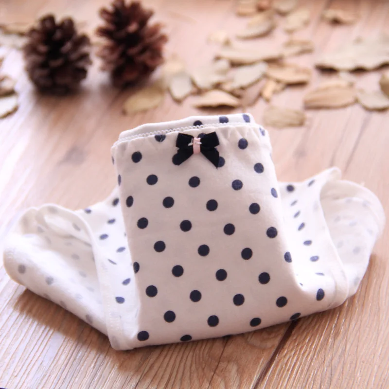 Хлопковые трусы для женщин с принтом овечки Трусы в горошек рисунком из