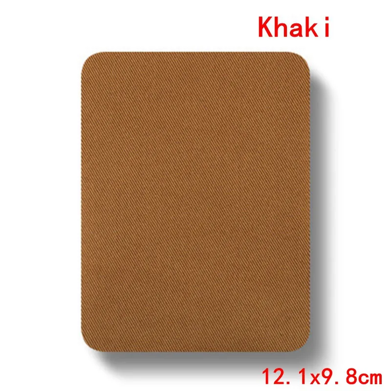 khaki Prajna квадратный железный на нашивках джинсовая ткань наклейки DIY ремонт колено куртка одежда для футболок аксессуары 18 цветов - Color: khaki