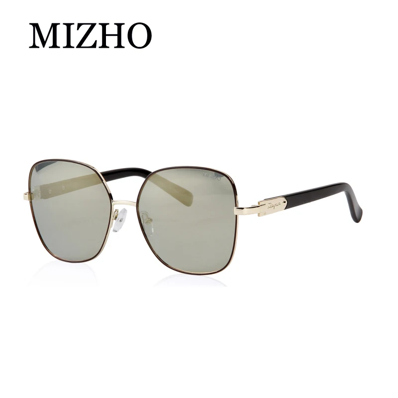 MIZHO 2021 Брендовые очки из меди и металла квадратные поляризованные солнцезащитные