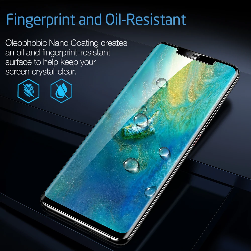 ESR Защита экрана для huawei mate 20 Pro закаленное стекло 3D 9 твердость HD полное покрытие Защитная пленка для huawei mate 20 Pro