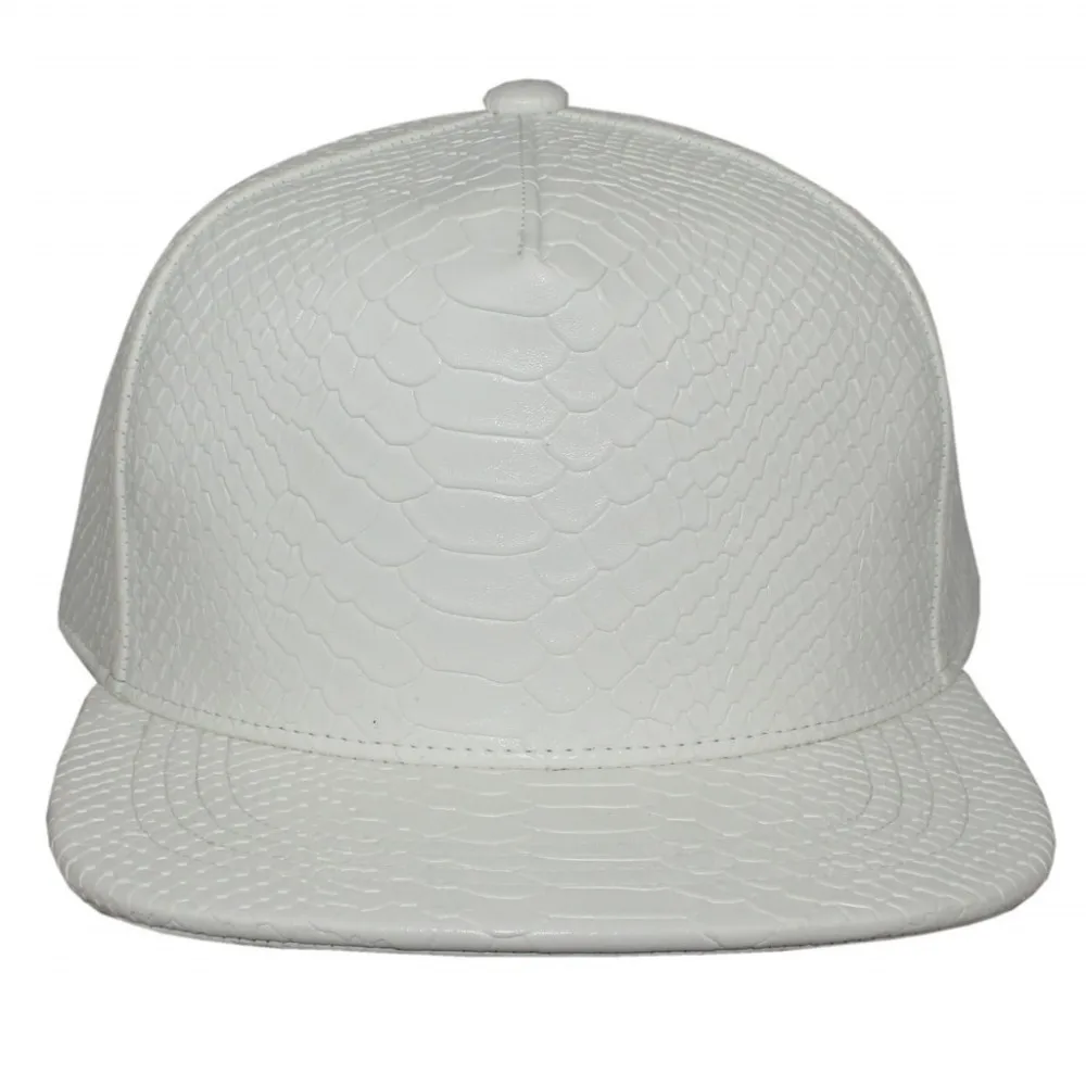 Модная шляпа, 5 панелей, кожаные бейсболки, на каждый день, змеиная кожа, бейсболки, аксессуар, плоская подошва, хип-хоп, с ремешком, для мужчин и женщин