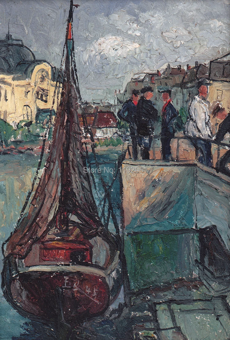 Морской пейзаж живопись китайские картины Современный художественный шедевр