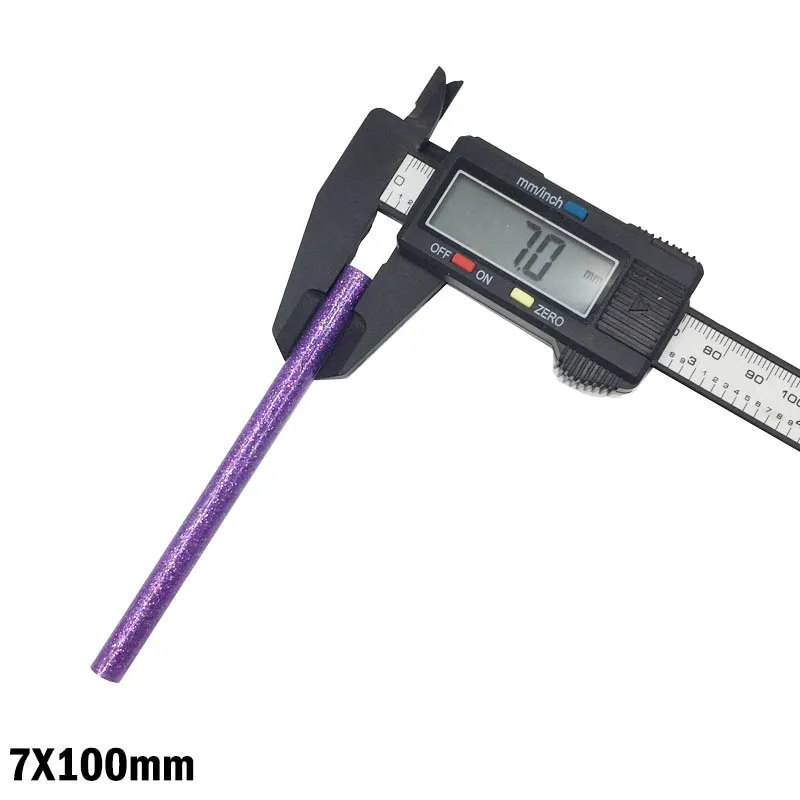 7 мм Блестящие Зеленые блестящие Твердые термоплавкие клеевые палочки для