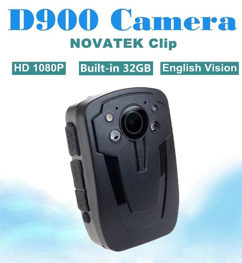 D900 32GB полицейская камера DVR Hands Free полицейская камера для безопасности тела HD 1080P Мини видеокамера ночного видения