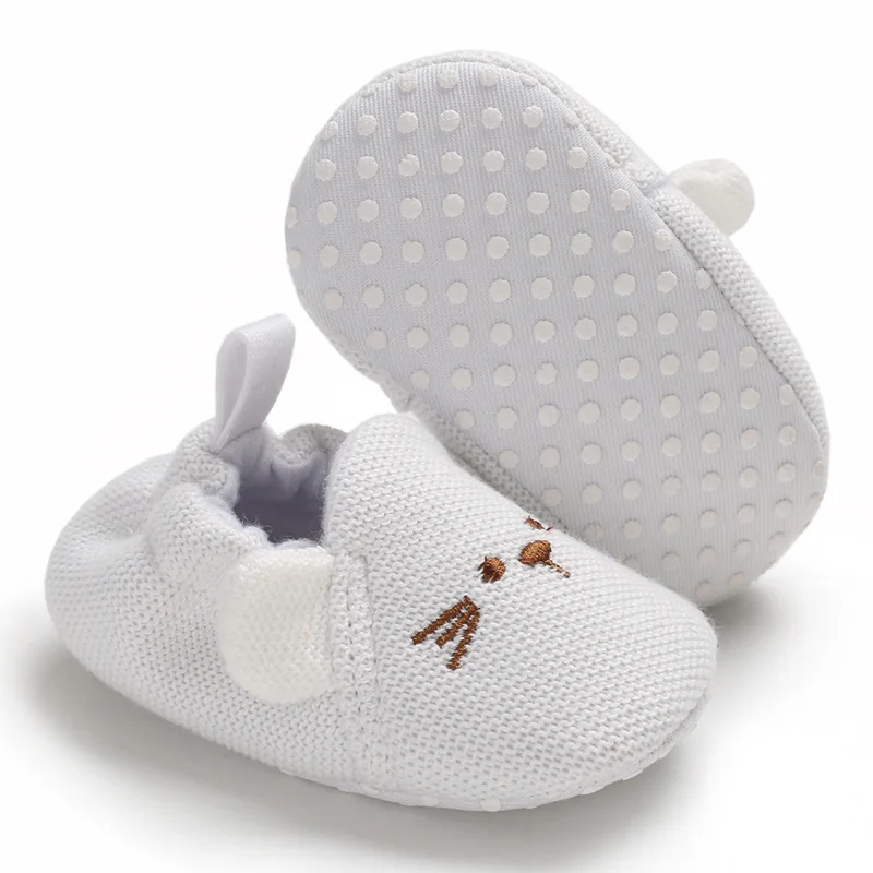 Brand New Toddler Newborn Baby Crawling Shoes Boy Girl Lamb Slippers Prewalker Trainers Fur Winter Animal Ears First Walker