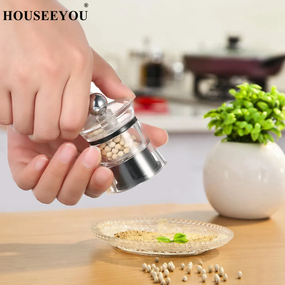 Ручная мини-мельница для соли и перца из нержавеющей стали |