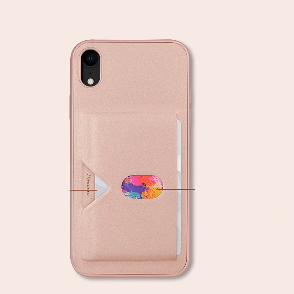 Бренд HANMAN для iPhone XS MAX чехол из облачной кожи чехлы телефонов Модный с карманом