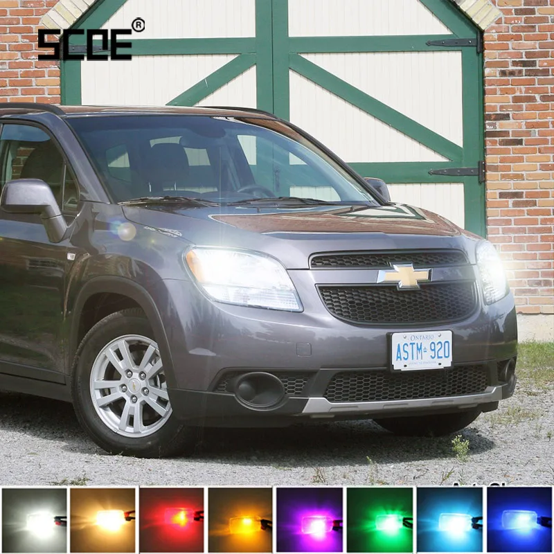 Для Chevrolet Orlando Spark Tacuma Trans Sport SCOE 2 шт. супер яркий Передний габаритный фонарь для