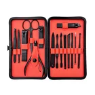 1 комплект, кусачки для ногтей из нержавеющей стали черного цвета, триммер, нож ножницы-пинцет, набор для ухода за ушами, инструменты для маникюра для педикюра, на палец