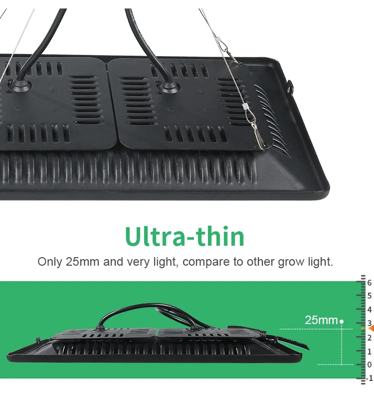 BUYBAY полный спектр светодиодный Grow светильник Водонепроницаемый IP67 100W 200W 300W COB рост потолочные светильник для завода Крытый гидропонное парниковых