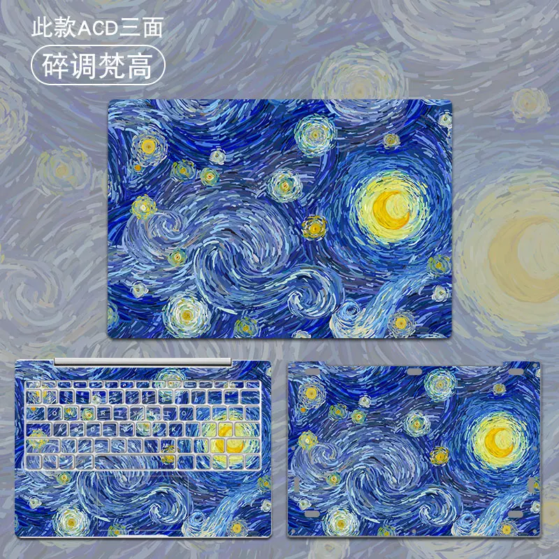 3 Наклейка на весь корпус для Xiao mi notebook mi Air 12 13 Pro 15,6 цветная наклейка для ноутбука Xiao mi Ga mi ng notebook 15,6 - Цвет: 3