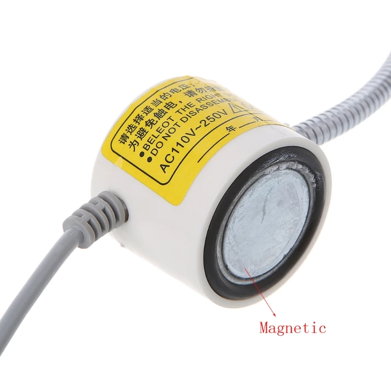 

12 LED 110-250V Magnetic Base Sewing Machine Gooseneck Working Light Lamp White L15