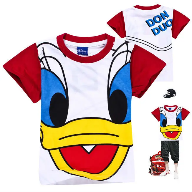 boys shorts Cartoon cute Fashion children's t-shirts kids girls short sleeve t-shirt printed tees tops clothing | Мать и ребенок