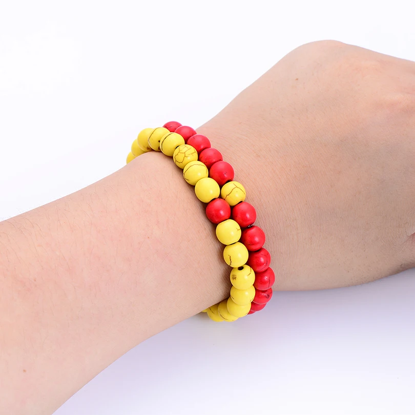 Модный стиль расстояние браслет набор для пары женщин мужчин Мода 8 мм