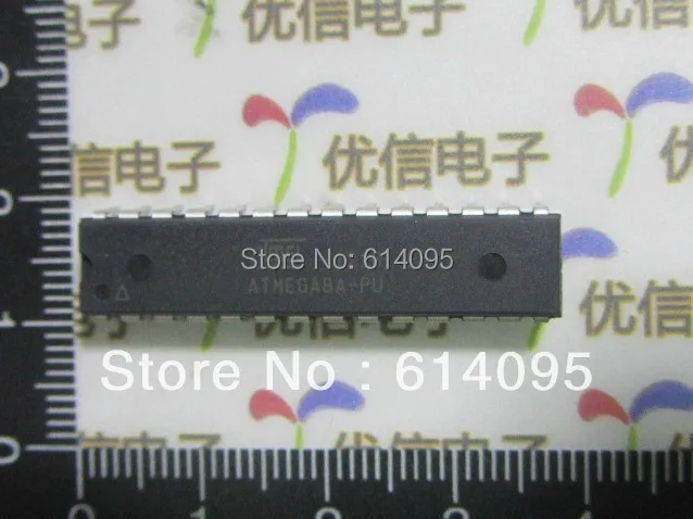 100% Новый оригинальный флэш микроконтроллер ATMEGA8A PU AVR/8K микро контроллер DIP