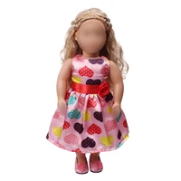 hand crafted a line princess dresses fit 18 inch girl dolls and 43 cm baby doll accessories c673