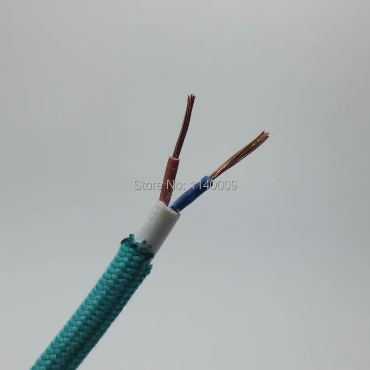 10 метровый 2 жильный текстильный Электрический кабель с тканевым покрытием