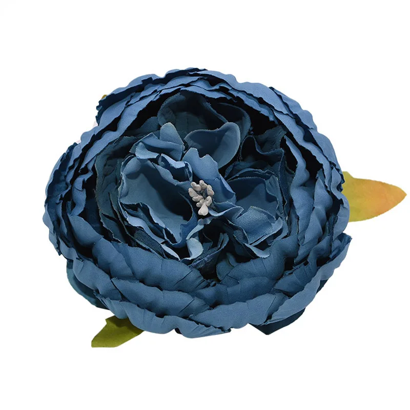FH14 1pc 8cm Big Artificial Peony Flower Heads DIY Silk Flower Head for Wedding Home Party Decoration Flowers Fake Flower - Цвет: FH14