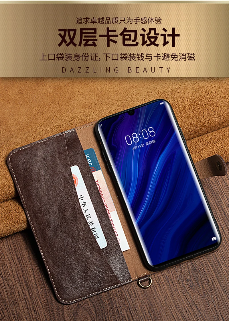 Винтажный чехол из натуральной кожи с откидной крышкой для телефона huawei mate 10pro 20pro P20 P20pro P30 P30pro P30lite, супер роскошный чехол-кошелек, сумки