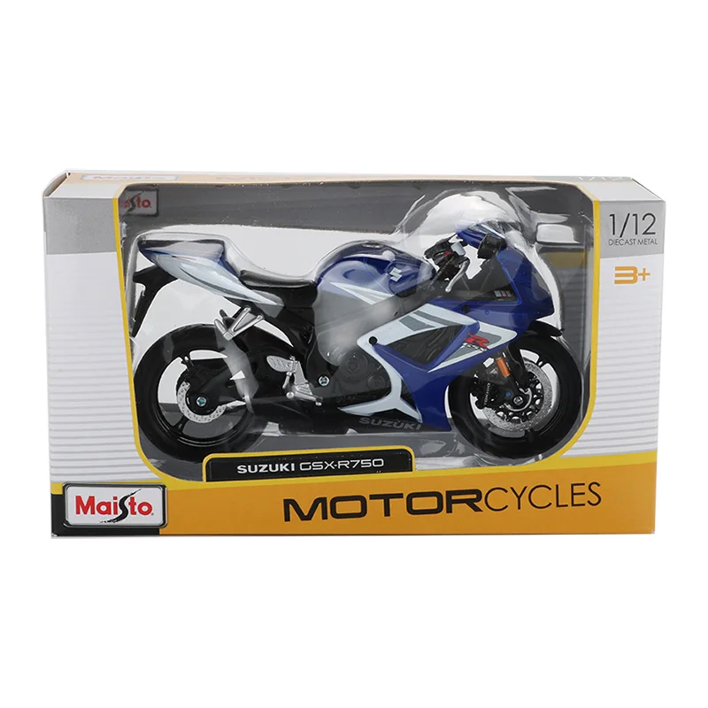 Модель мотоцикла Maisto 1:12 модель GSXR 750 из сплава для велосипеда Гоночная машина