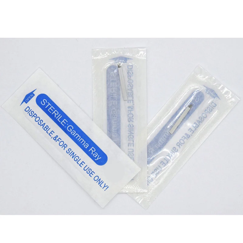 200Pcs18U Nano лезвия мануального татуажа бровей Иглы Permenent макияж для тату машинок