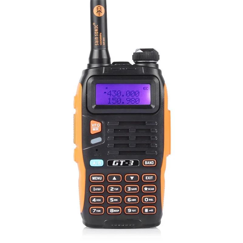 2 шт. Baofeng GT-3 Mark II двухдиапазонный м/70 см 136-174/400-520 МГц Ham двухсторонняя рация 1800 мАч