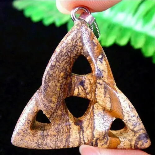 Несколько фотографий Jaspers узел ирландский Triquetra кулон из бисера 35*34*6 мм yl061105 |
