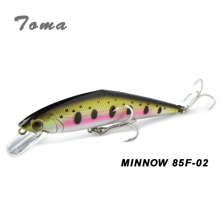 Приманка рыболовная TOMA Minnow 85 мм 15 г тонущий гольян приманка для воблер твердая 0 5-1