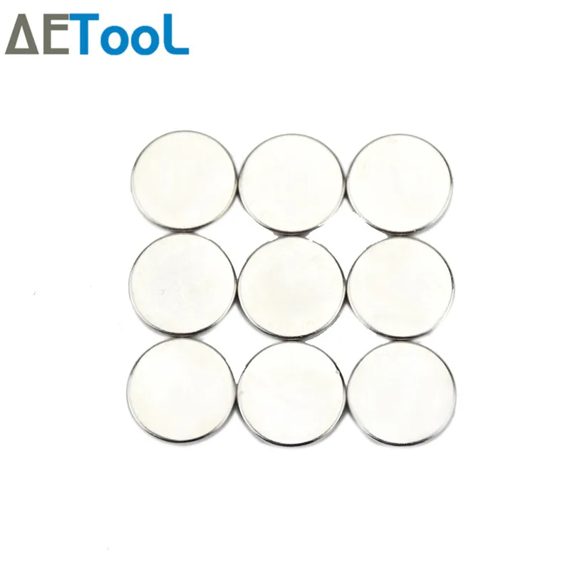 Aecool 10 шт. 10x1,5 неодимовый магнит постоянный супер сильный, мощный маленький круглый Магнитный Магнит диск 10 мм x 1,5 мм